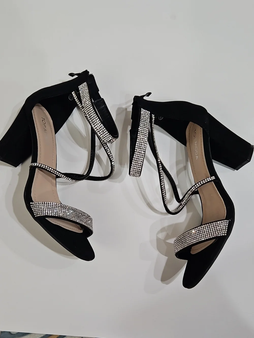 Black Chunky Heels